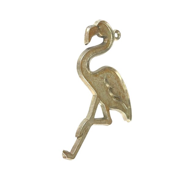 Flamingo Bronze Gloria Dunkin Inc 2007 Pendant for keychain or necklace - Picture 2 of 6